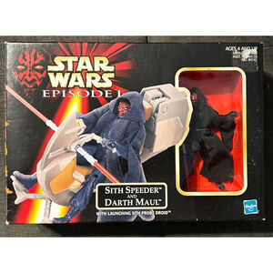 Star Wars Episode I Darth Maul With Sith Speeder New! Hasbro 1998